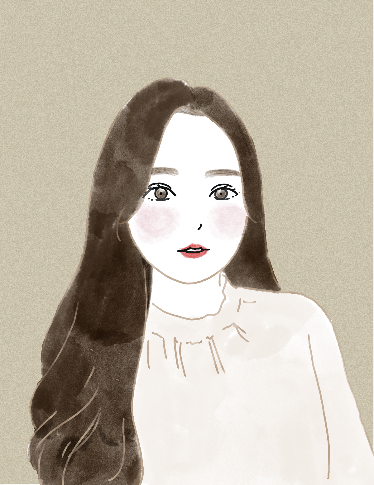 女の子のイラスト